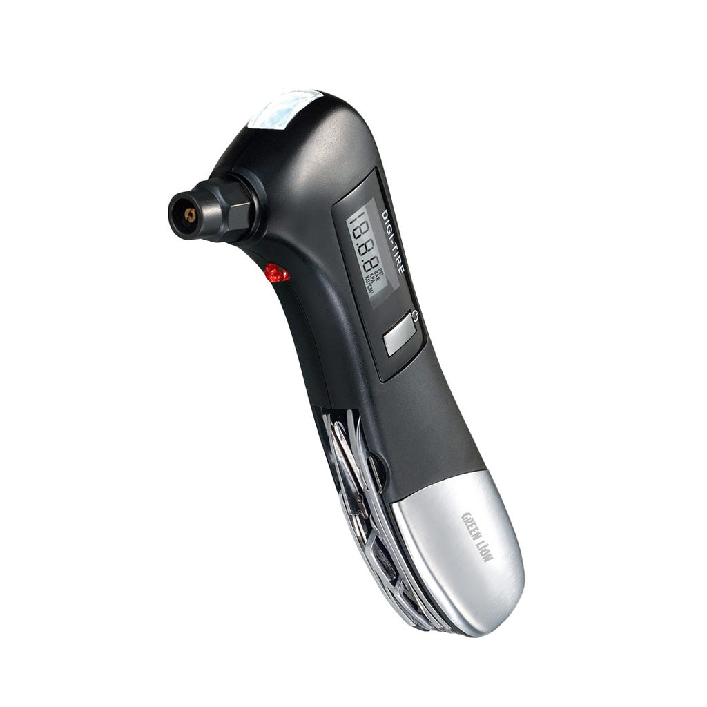 Green Lion Digital Tire Pressure Gauge 9 In 1 Rescue Tool | 2 Years Warranty