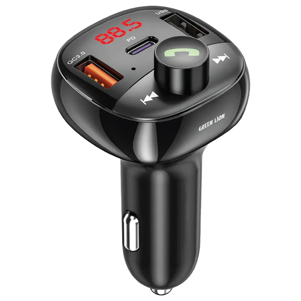 Green Lion Flux Drive FM Transmitter Car Charger PD 30W | 2 Years Warranty
