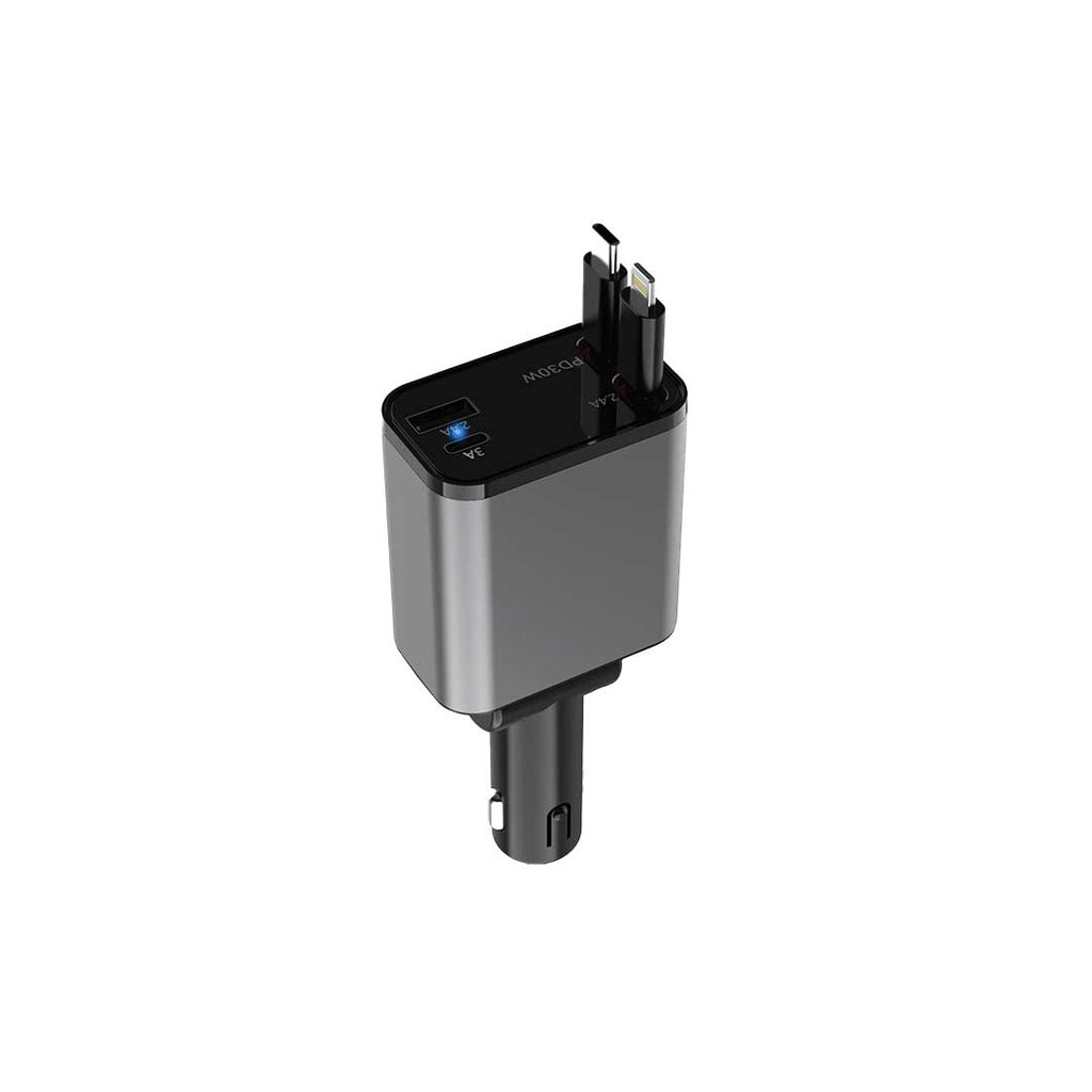 Green Lion Retractable 50W Car Charger | 2 Years Warranty