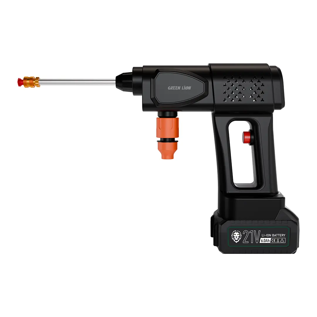Green Lion 21V Cordless Pressure Wash Gun 18000mAh 4L 240W | 2 Years Warranty
