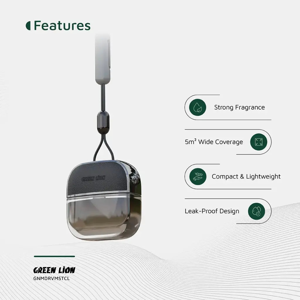 Green Lion Drive Mist Hanging Car Diffuser | 2 Years Warranty