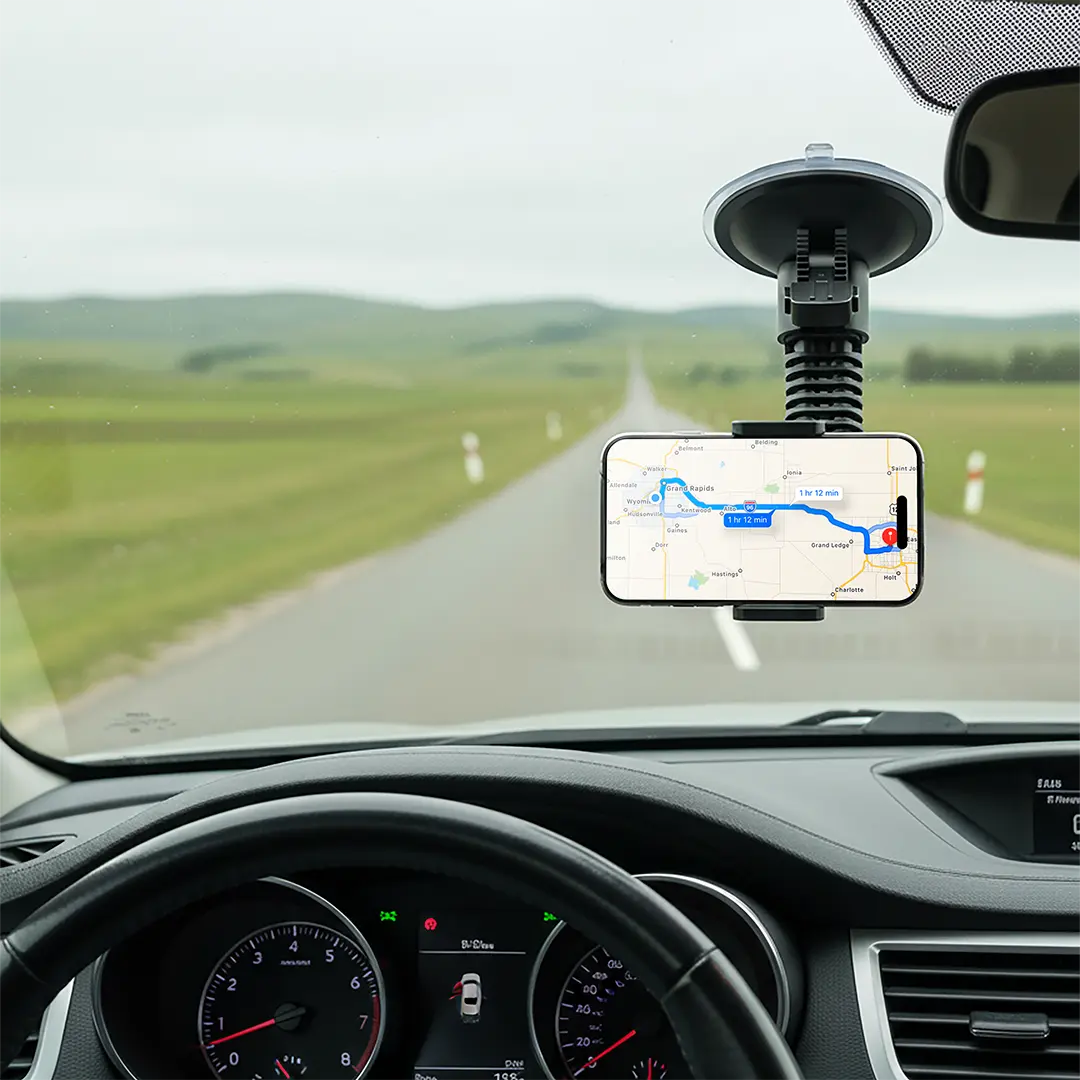Green Lion GV-550 Heavy Duty Windshield Car Phone Mount | 2 Years Warranty