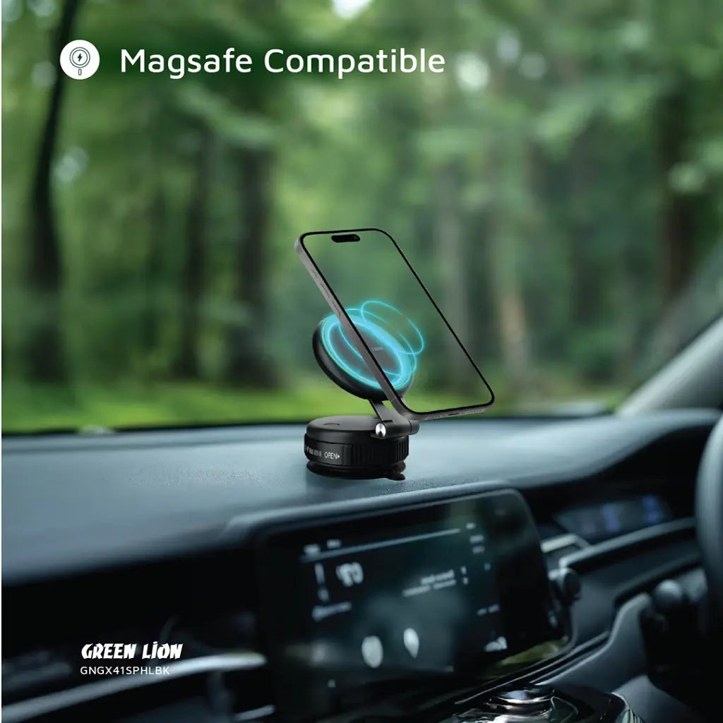 Green Lion GX-41 MagSafe Suction Phone Holder | 2 Years Warranty