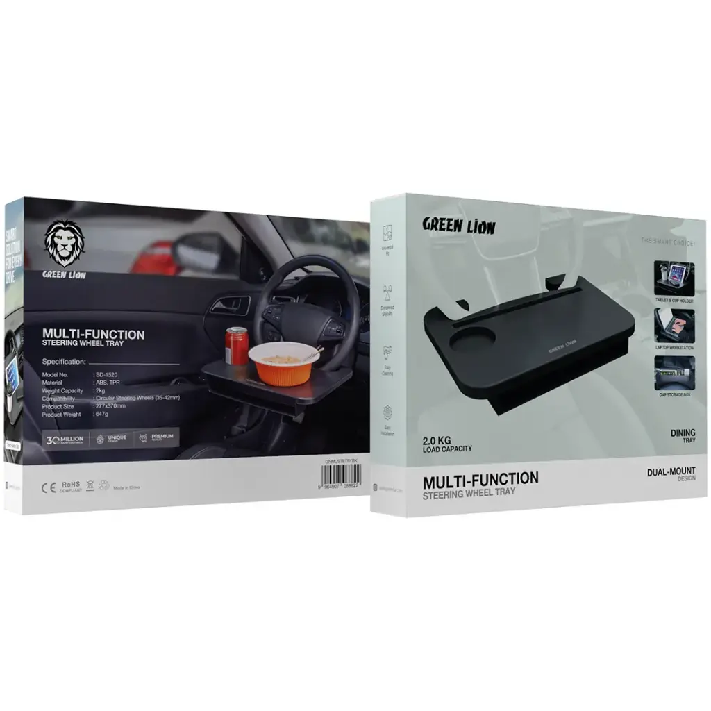 Green Lion Multi-Function Steering Wheel Tray | 2 Years Warranty