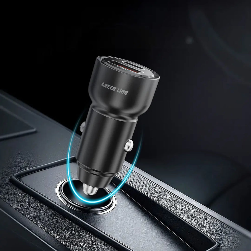 Green Lion RoadVolt Car Charger PD + QC 60W | 2 Years Warranty