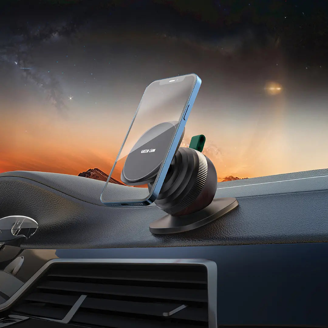 Green Lion Snail Mount Car Phone Holder | 2 Years Warranty