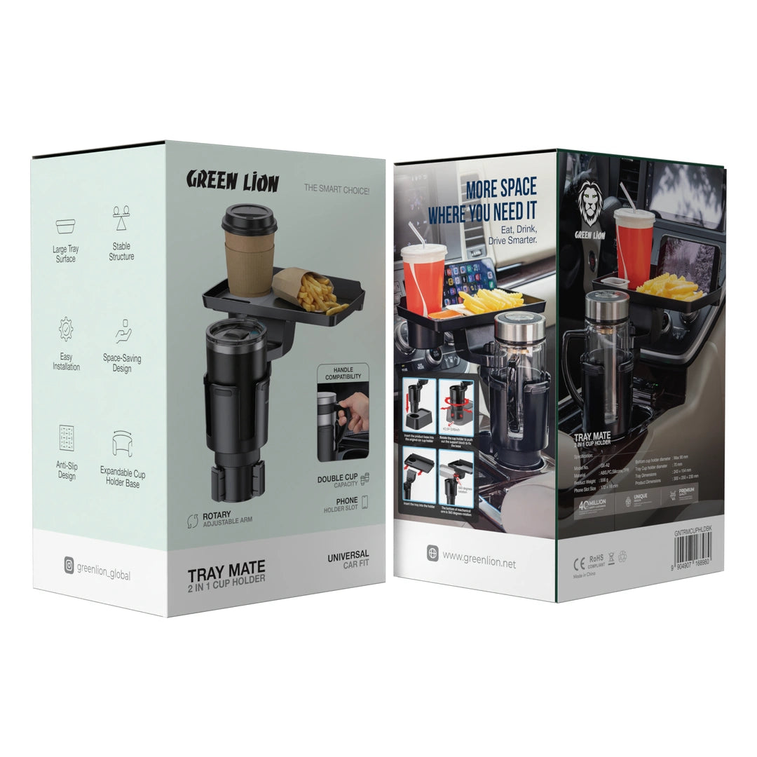 Green Lion Tray Mate 2-In-1 Cup Holder | 2 Years Warranty